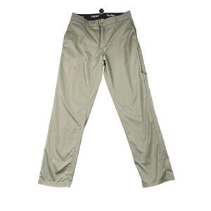 Hurley Pants Mens 34x34 Khaki Chino Casual Skate Streetwear Straight Leg